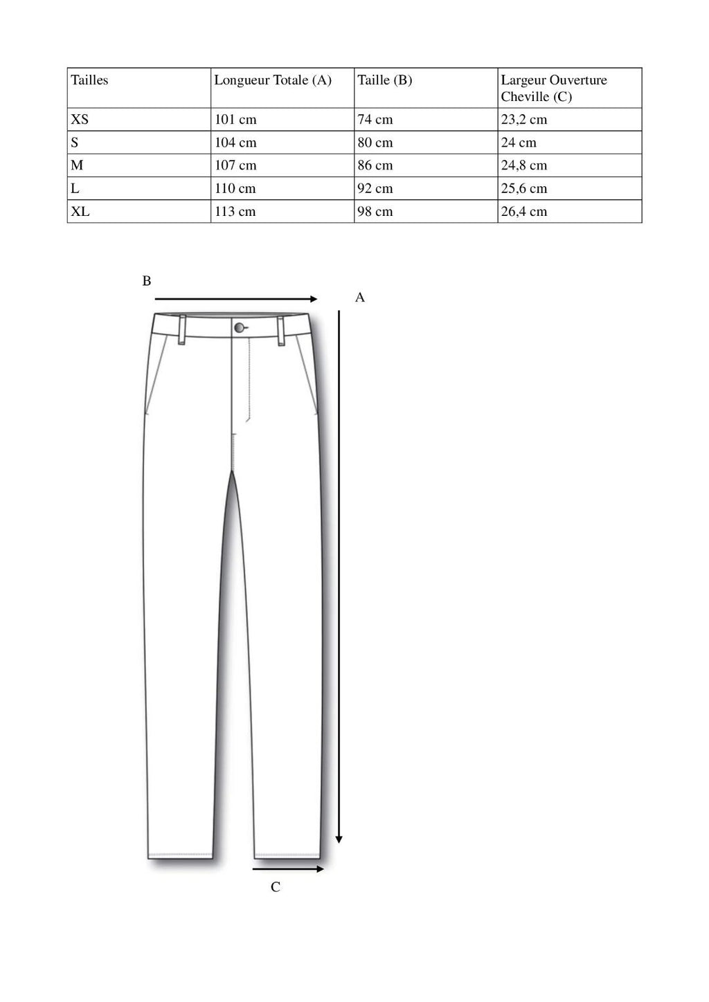 Création 002 - Le pantalon
