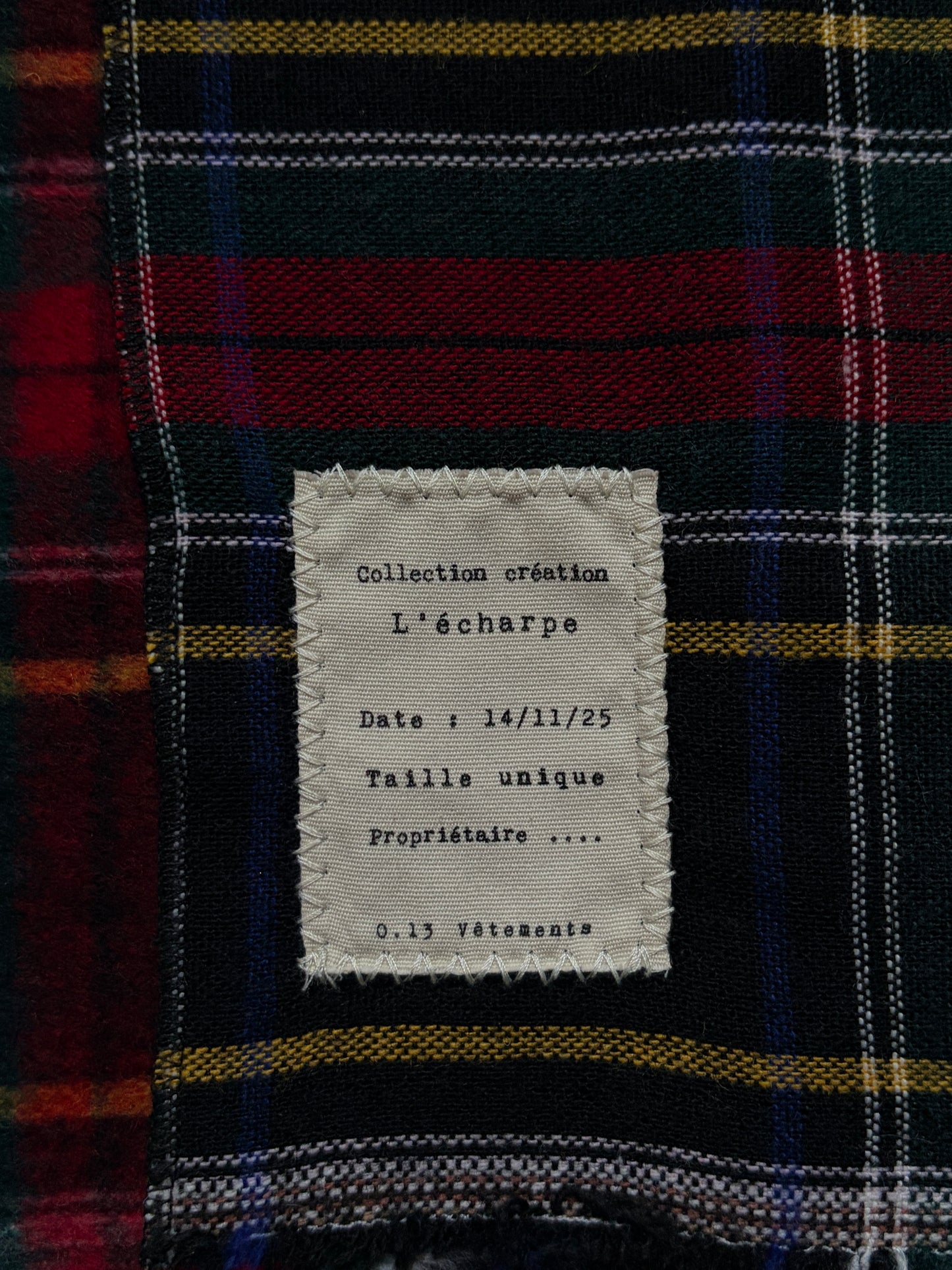 L'Écharpe - Tartan rouge